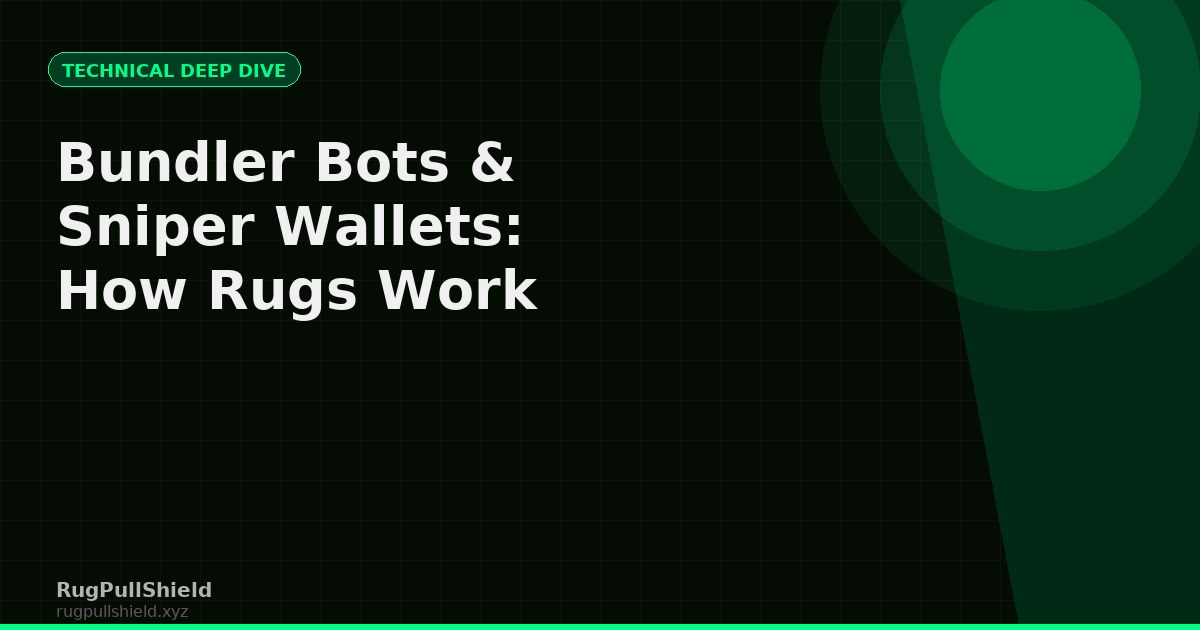 Bundler Bots, Sniper Wallets & Dev Tricks: How Solana Rugs Actually Work